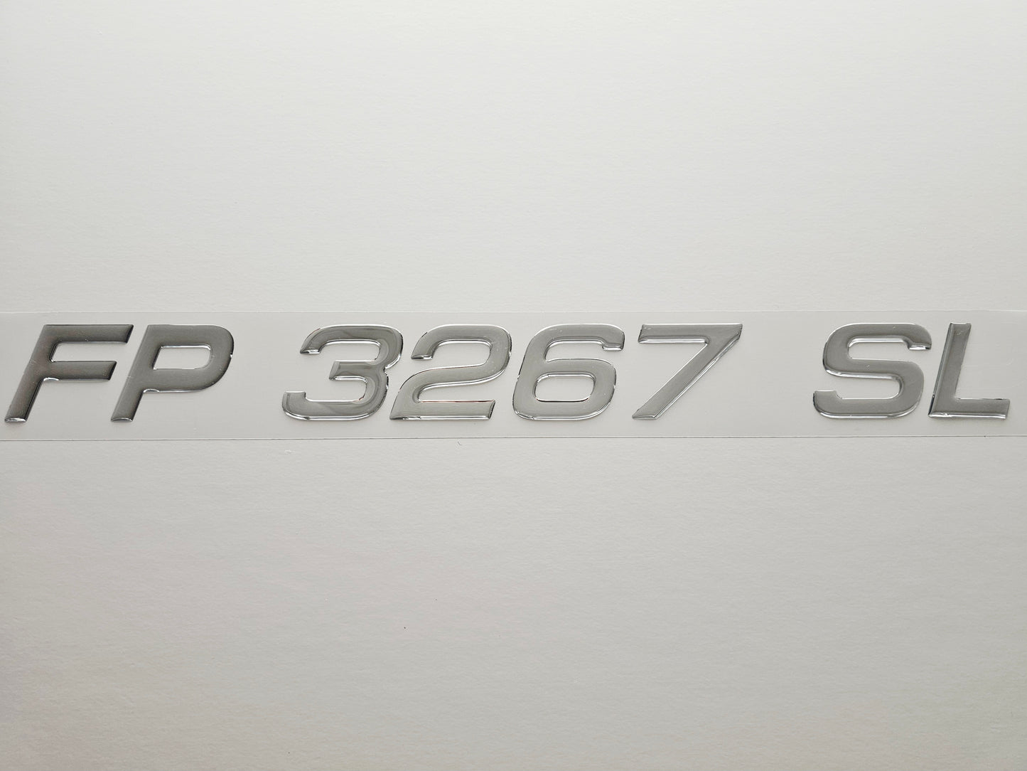 Registration Numbers Domed Decals Stickers (Set) Font 19