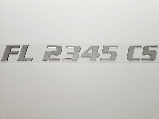 Registration Numbers Domed Decals Stickers (Set) Font 20