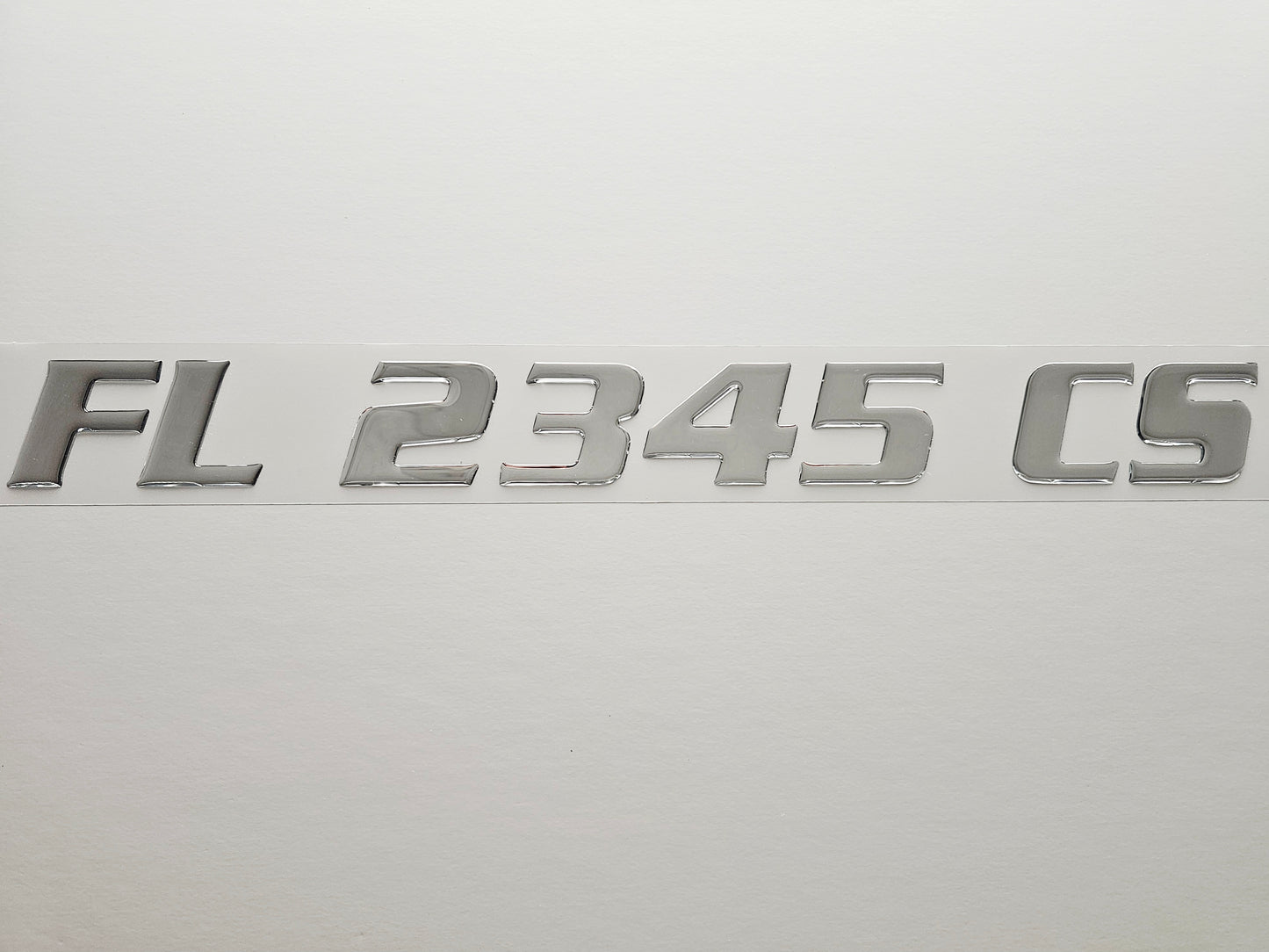 Registration Numbers Domed Decals Stickers (Set) Font 20