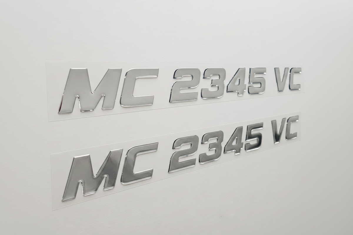 Domed Boat Registration Numbers Set of Two