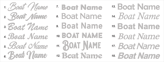 Custom Boat Name