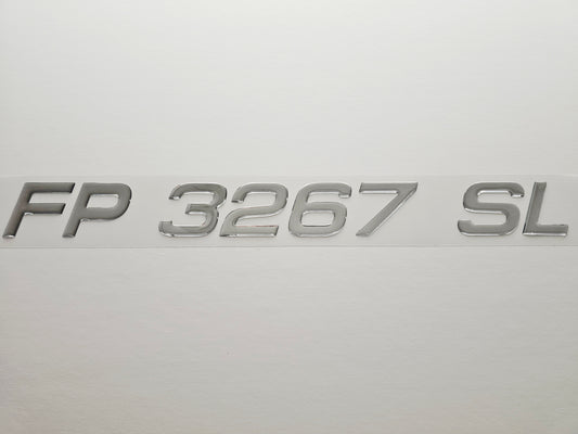 Registration Numbers Domed Decals Stickers (Set) Font 19