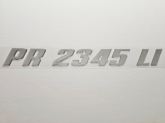 Registration Numbers Domed Decals Stickers (Set) Font 21