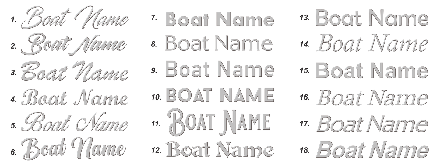 Custom Boat Name